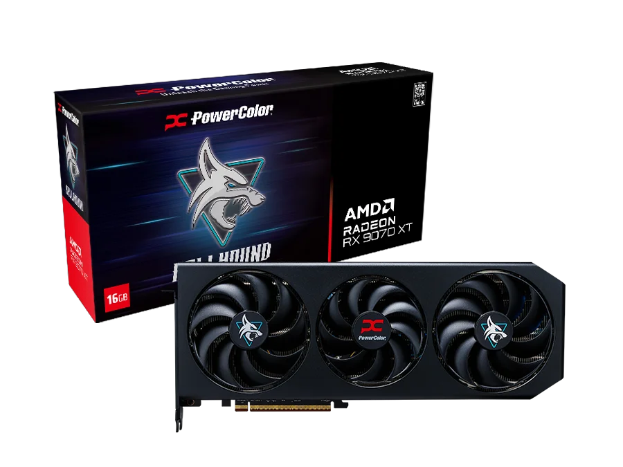 PowerColor Hellhound AMD Radeon RX 9070 XT 16GB GDDR6